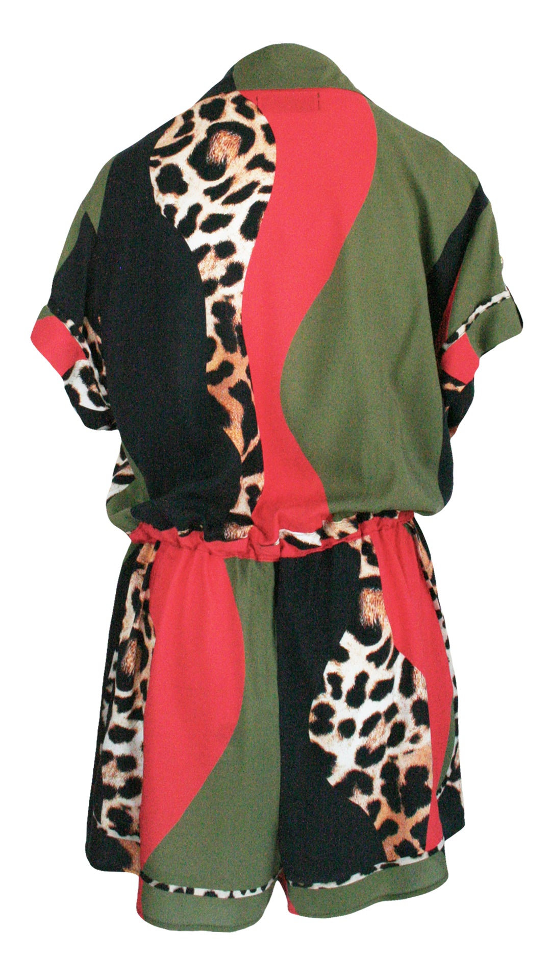Waving Leopard Monaco Trim Jumpsuit