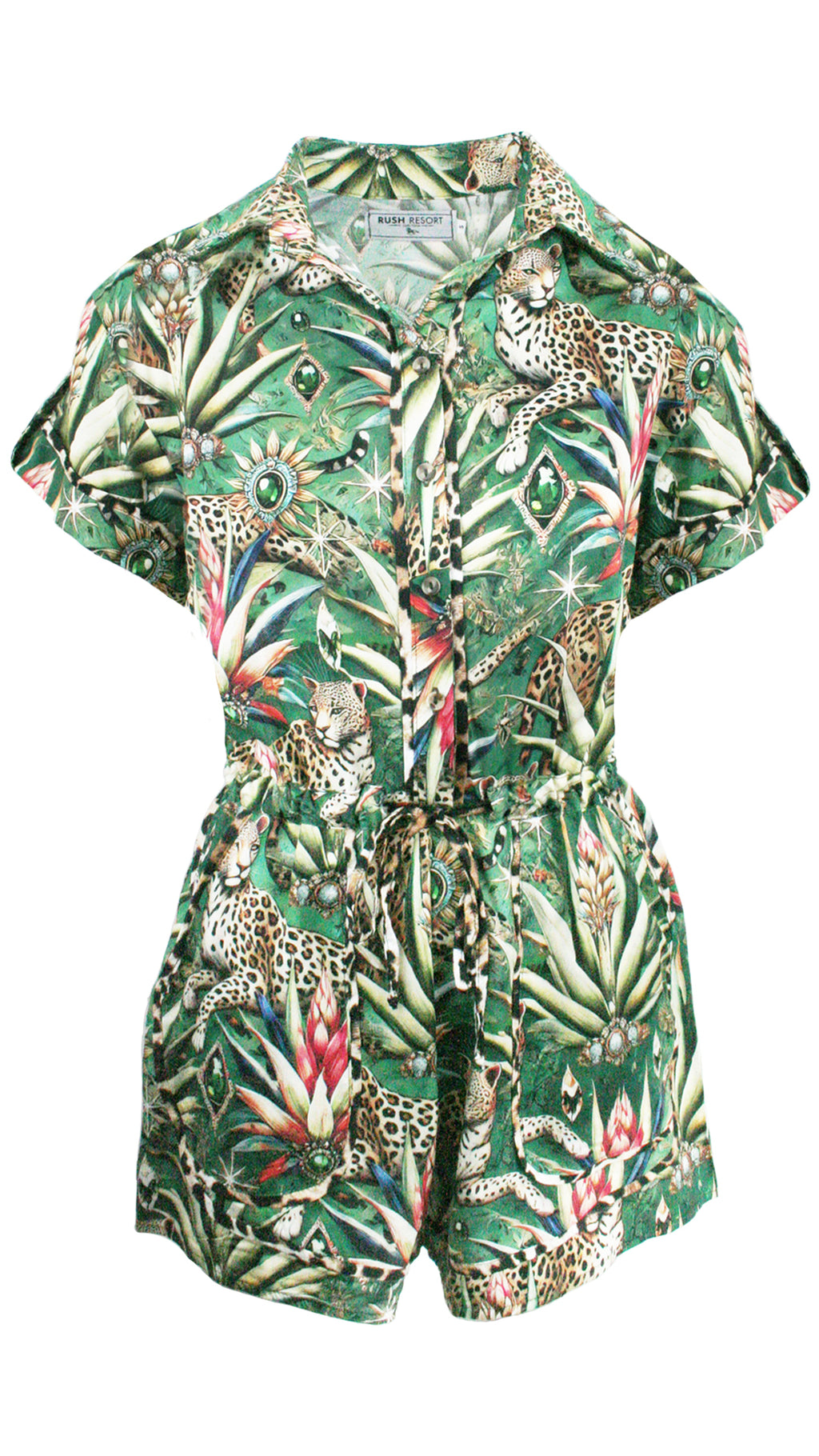 Wild Emerald Monaco Trim Jumpsuit