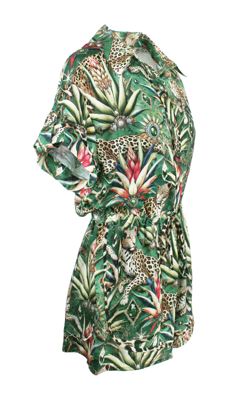 Wild Emerald Monaco Trim Jumpsuit
