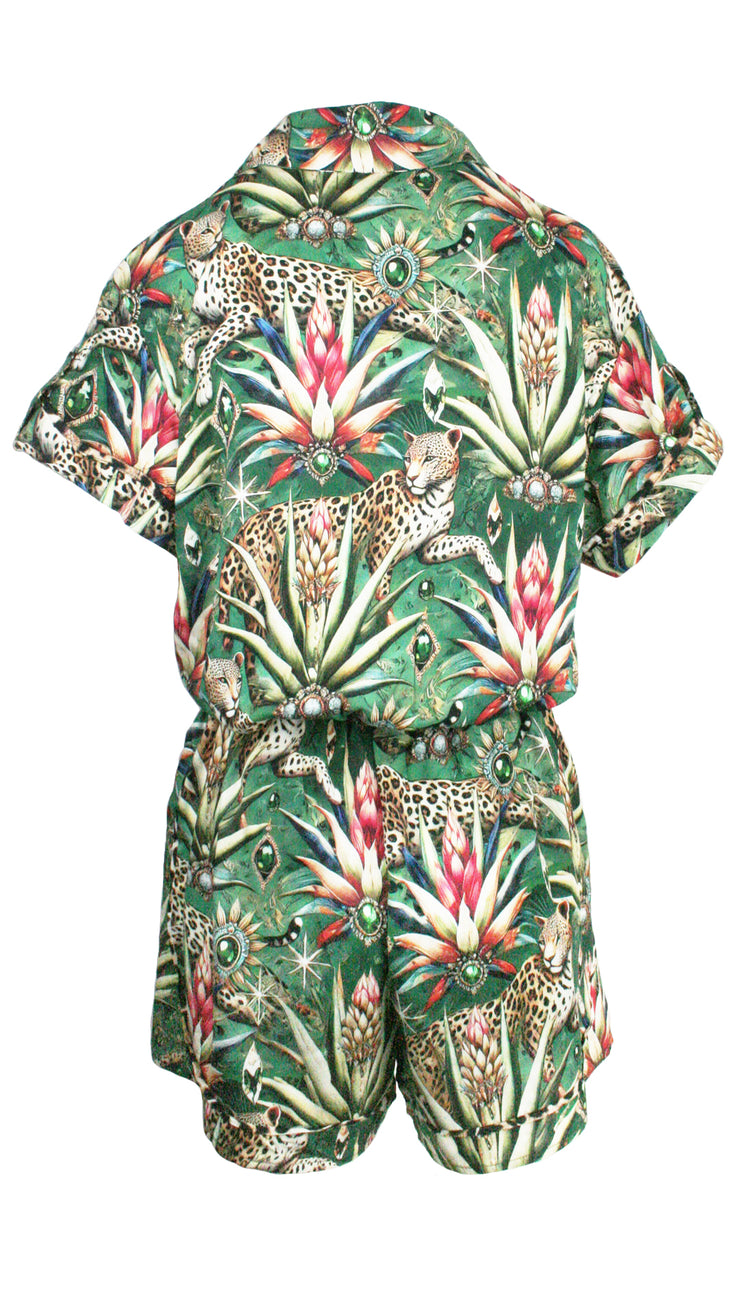 Wild Emerald Monaco Trim Jumpsuit