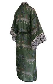 Okavango Olive Chiffon Kimono Cover Up