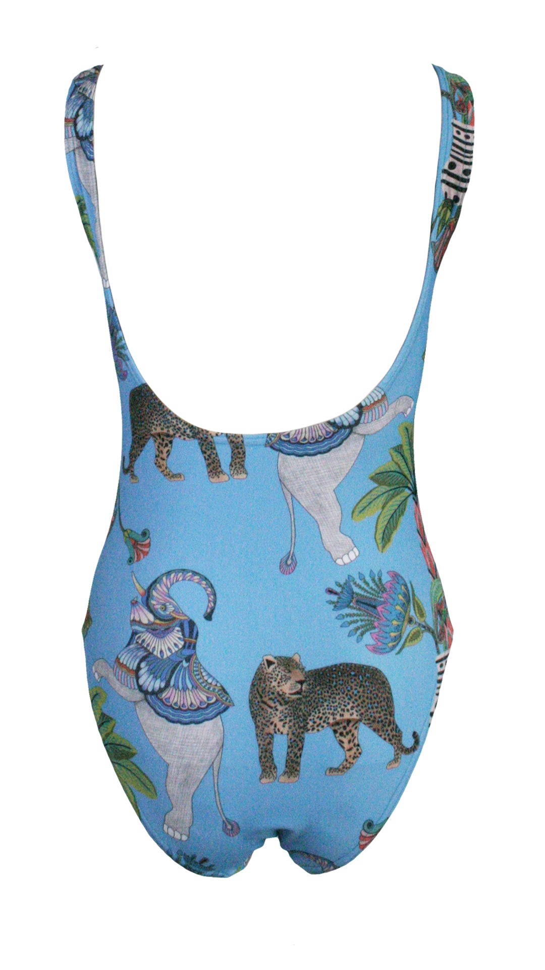 Lunch With Leopards Blue One Piece