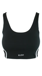 Black Panel Pro Sports Bra