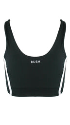 Black Panel Pro Sports Bra