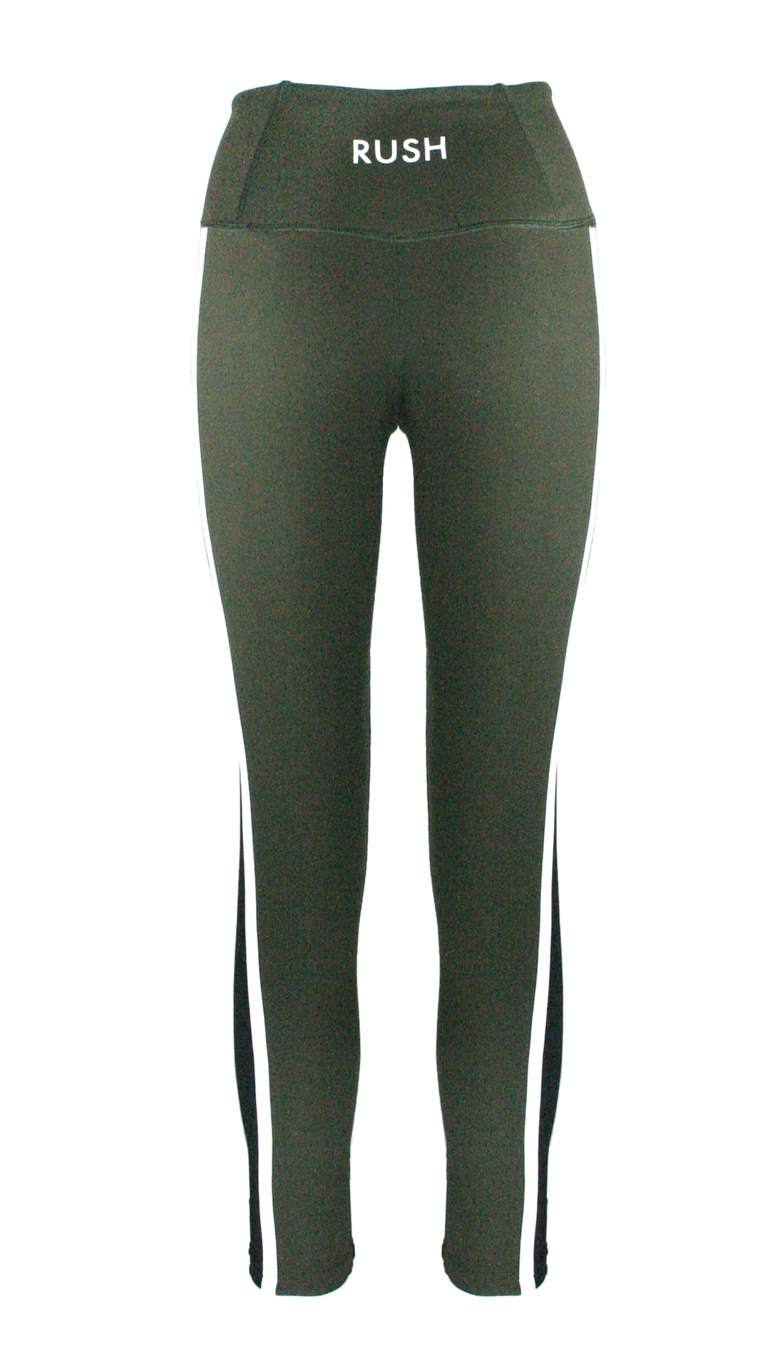 Dark Olive/Black Panel Pro F/L Leggings