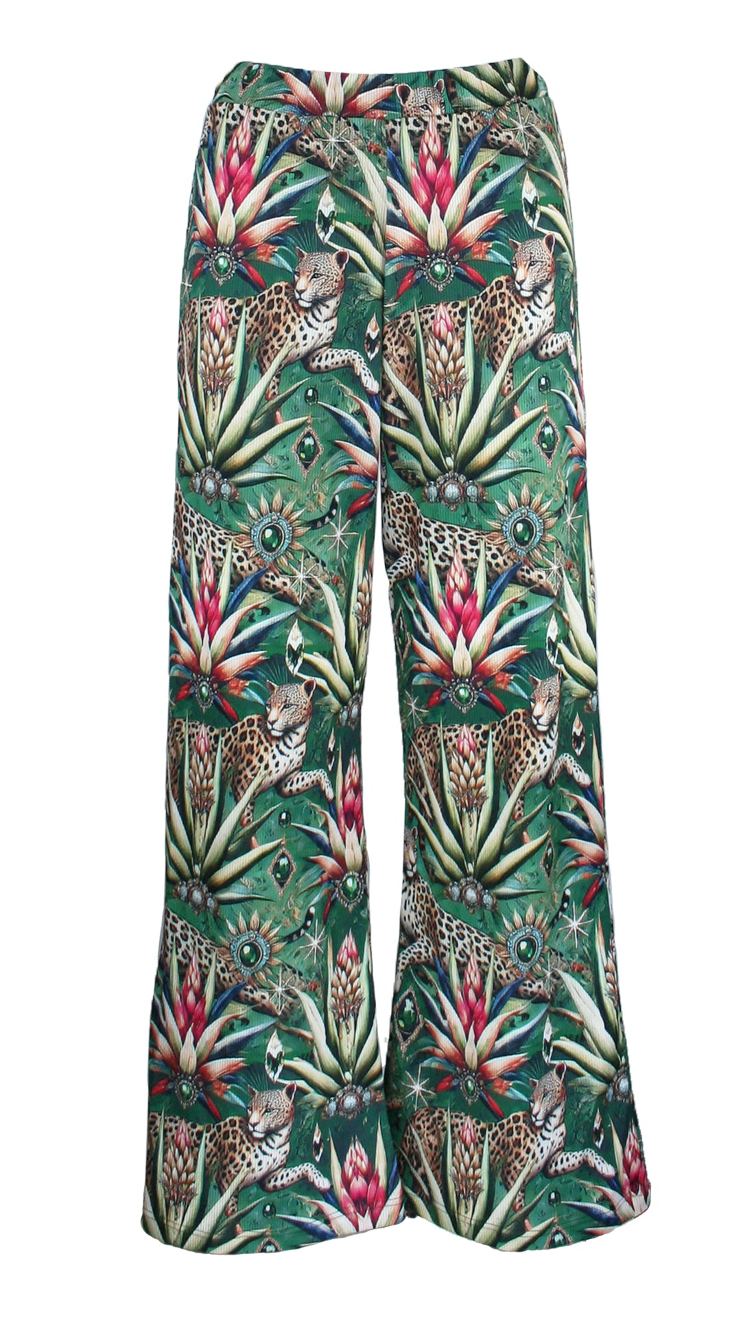 Wild Emerald Heritage Ribbed Pants