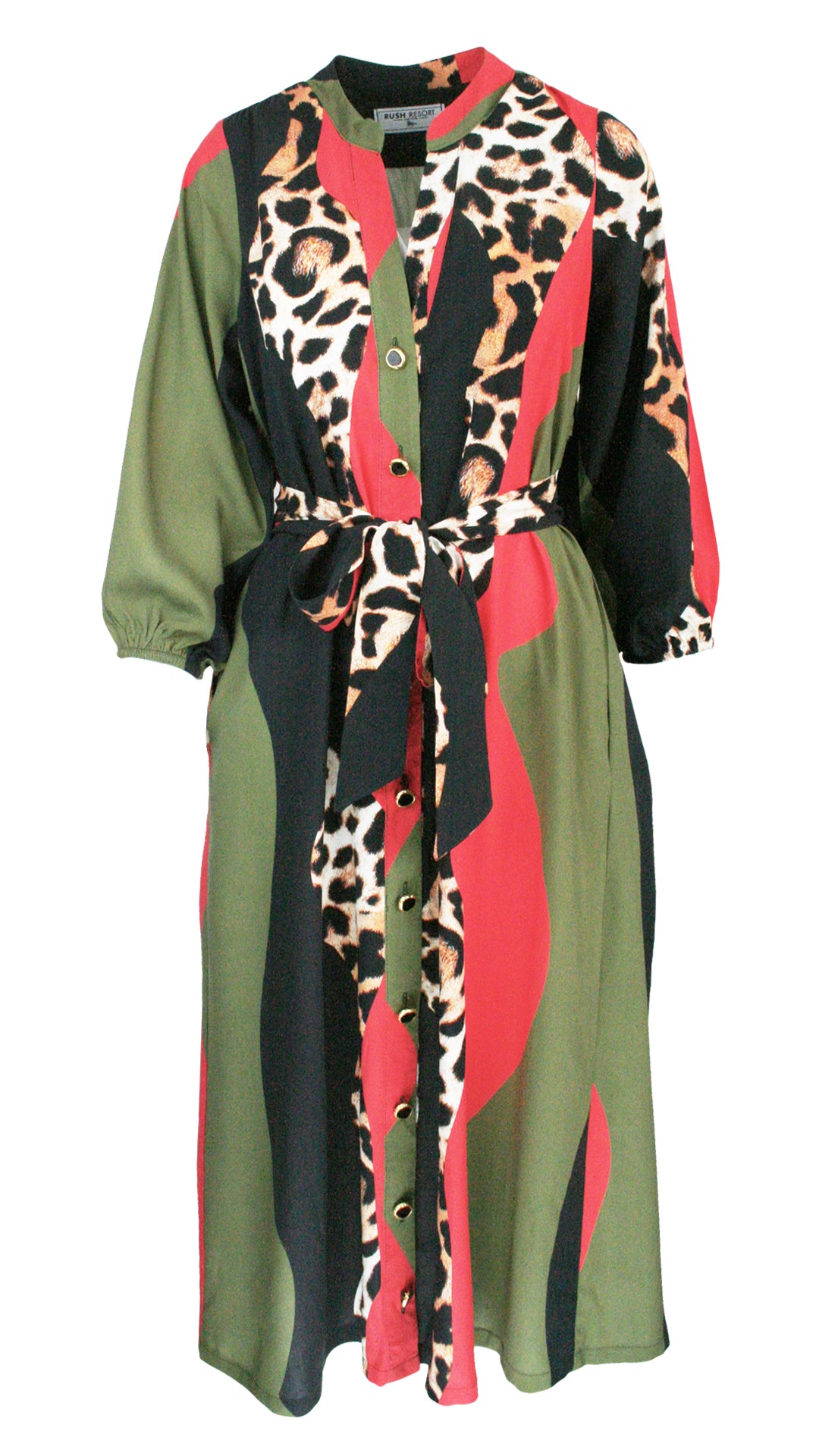 Waving Leopard Riviera Dress