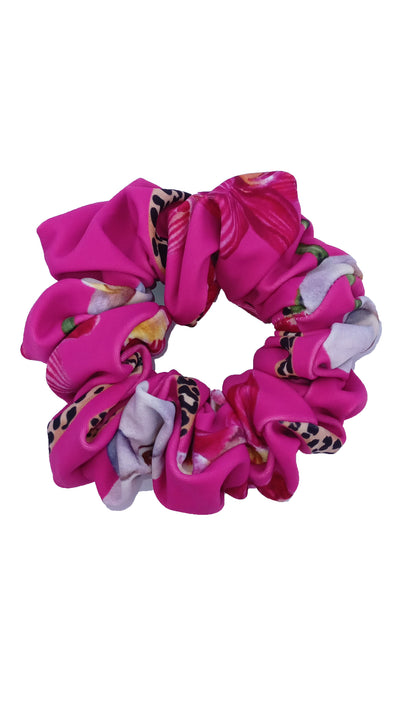 Leopard's Kiss Pink Scrunchie