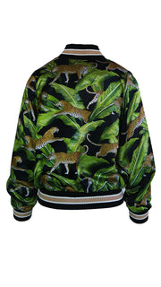 Springing Leopard Luxe Legacy Bomber Jacket