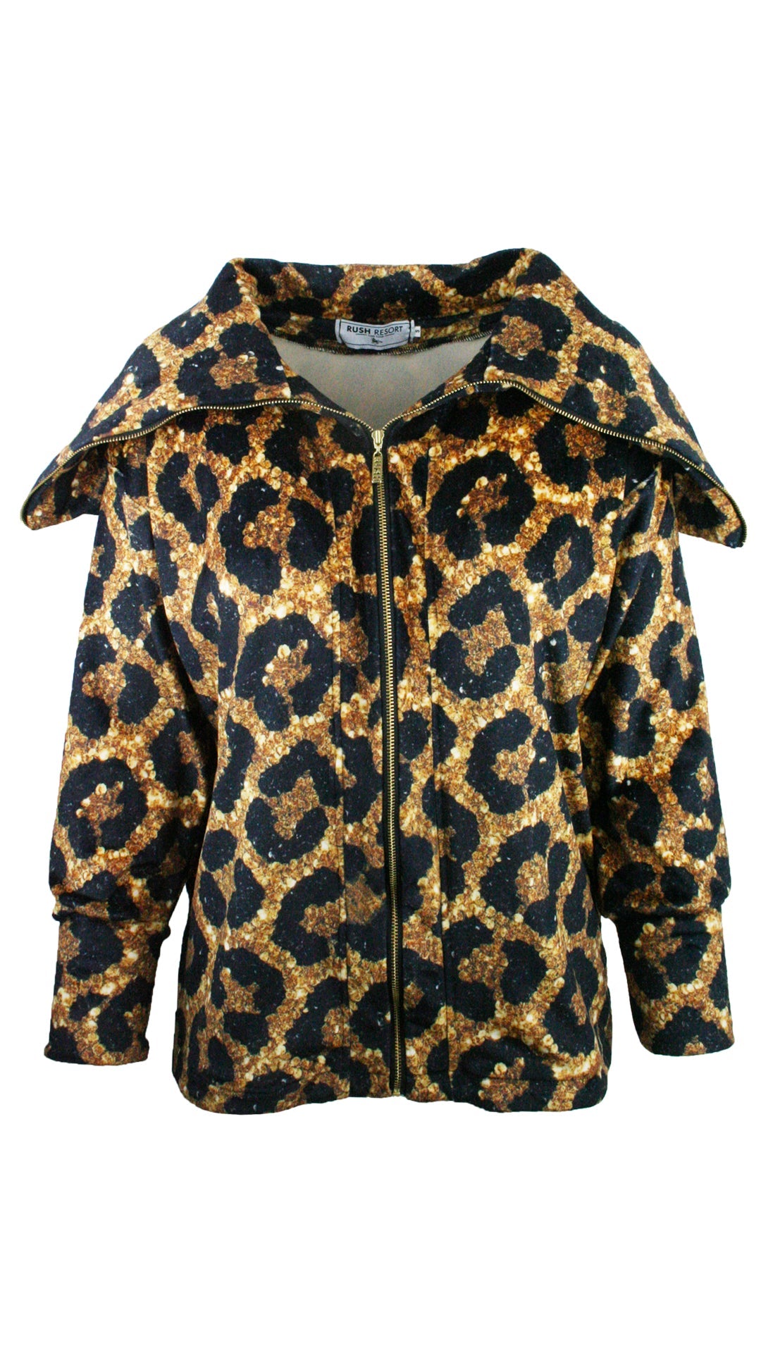 Midnight Leopard Velvet Supreme Jacket