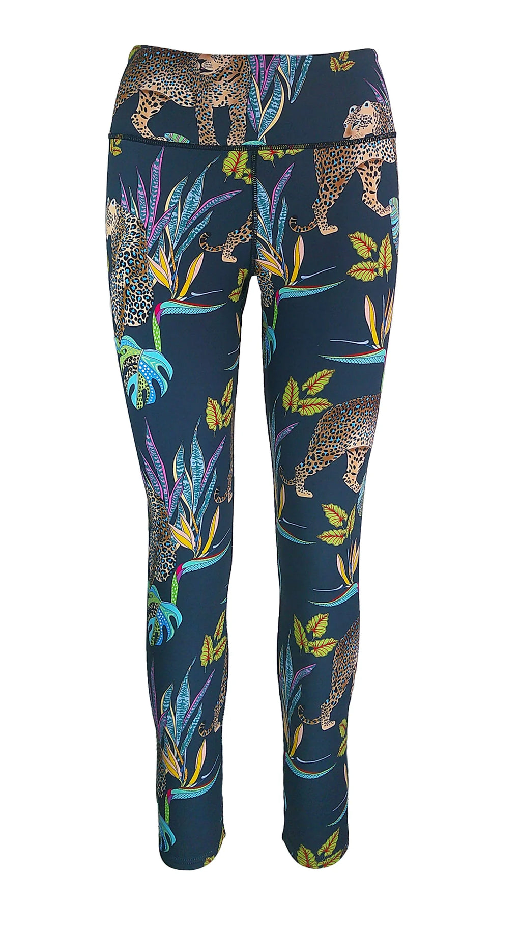 Cobalt Leopard F/L Leggings