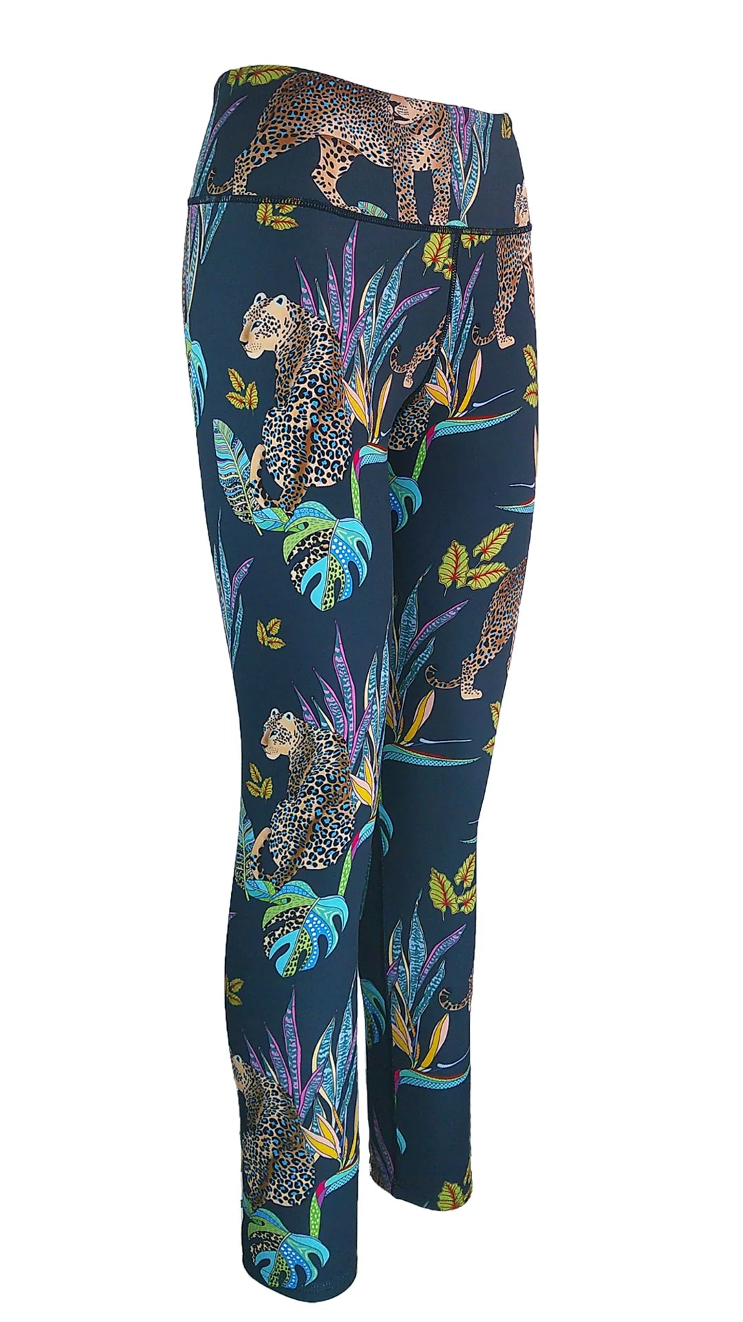 Cobalt Leopard F/L Leggings