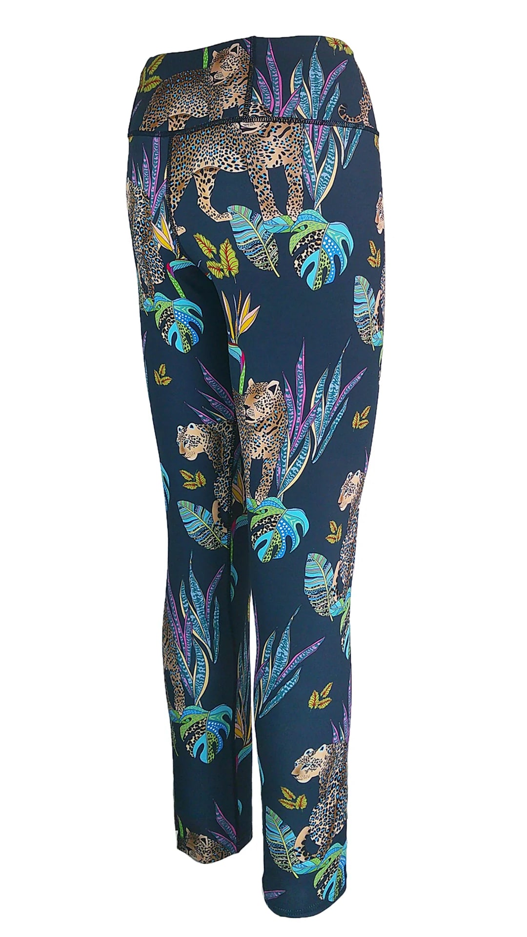 Cobalt Leopard F/L Leggings