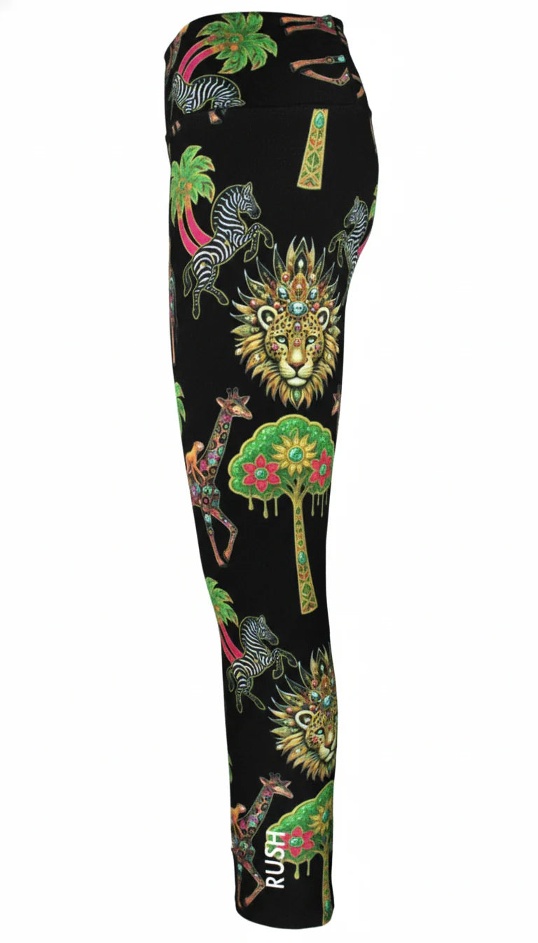 Zambezi Gold Black F/L Leggings