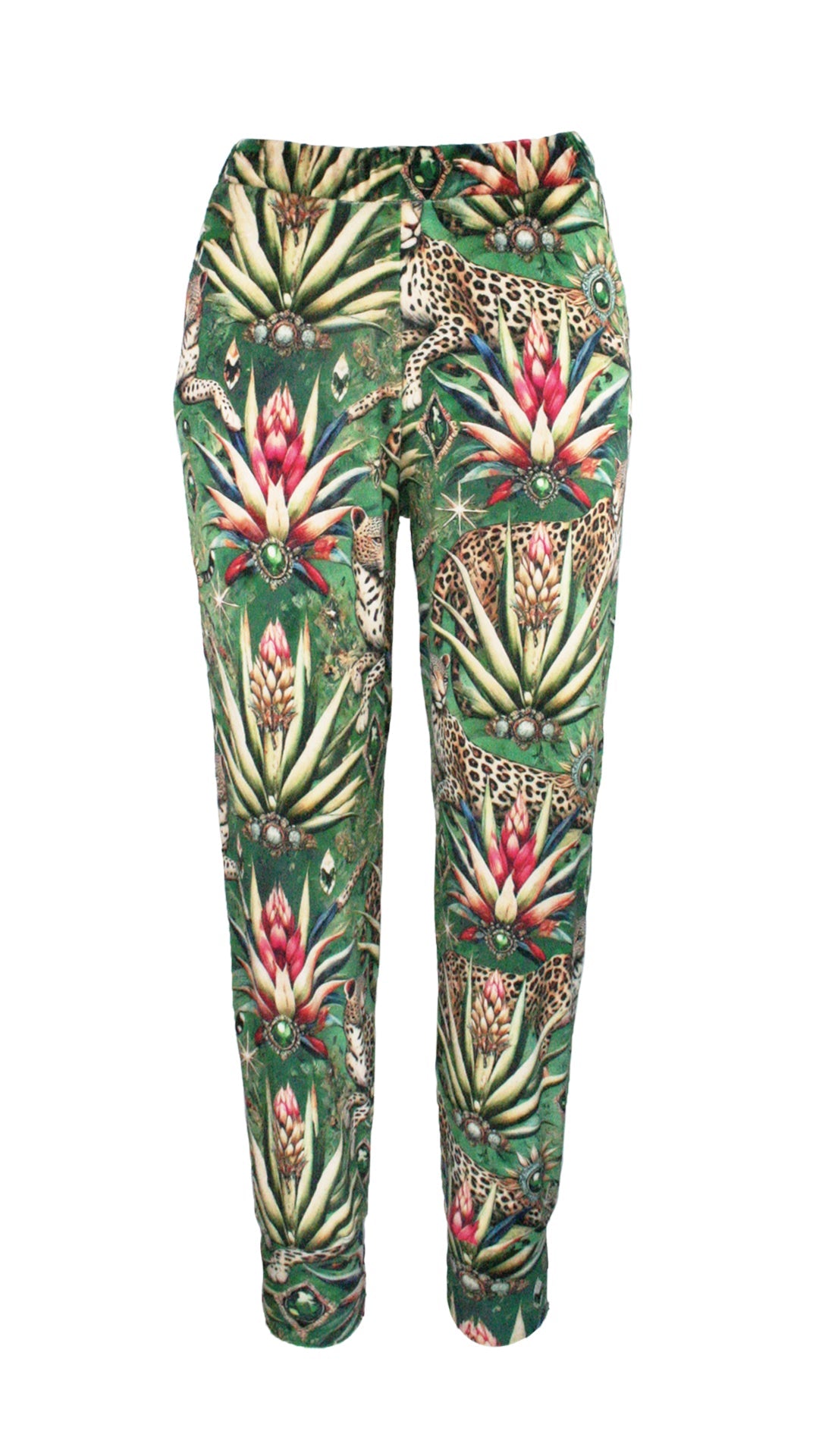 Wild Emerald Velvet Supreme Cuff Pants