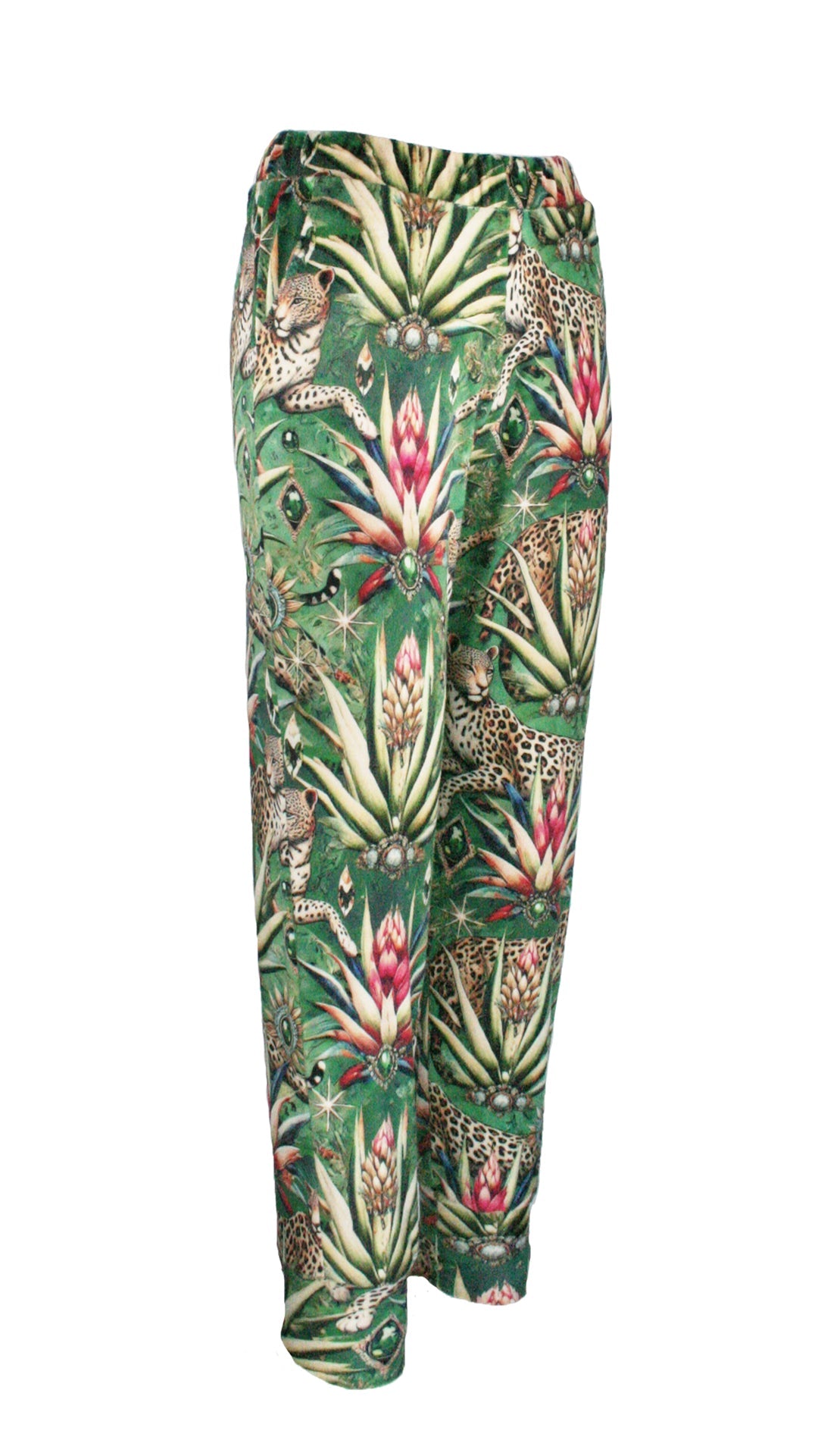 Wild Emerald Velvet Supreme Cuff Pants