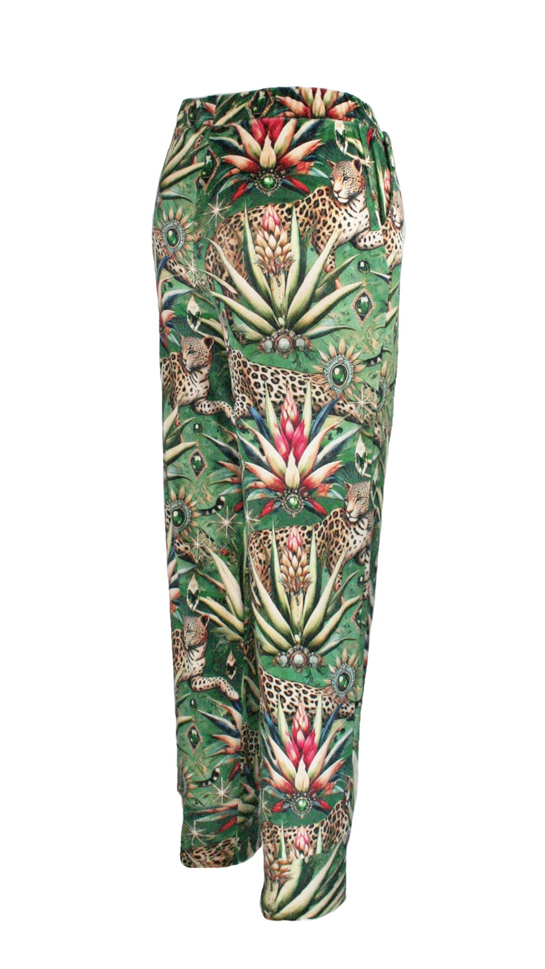 Wild Emerald Velvet Supreme Cuff Pants