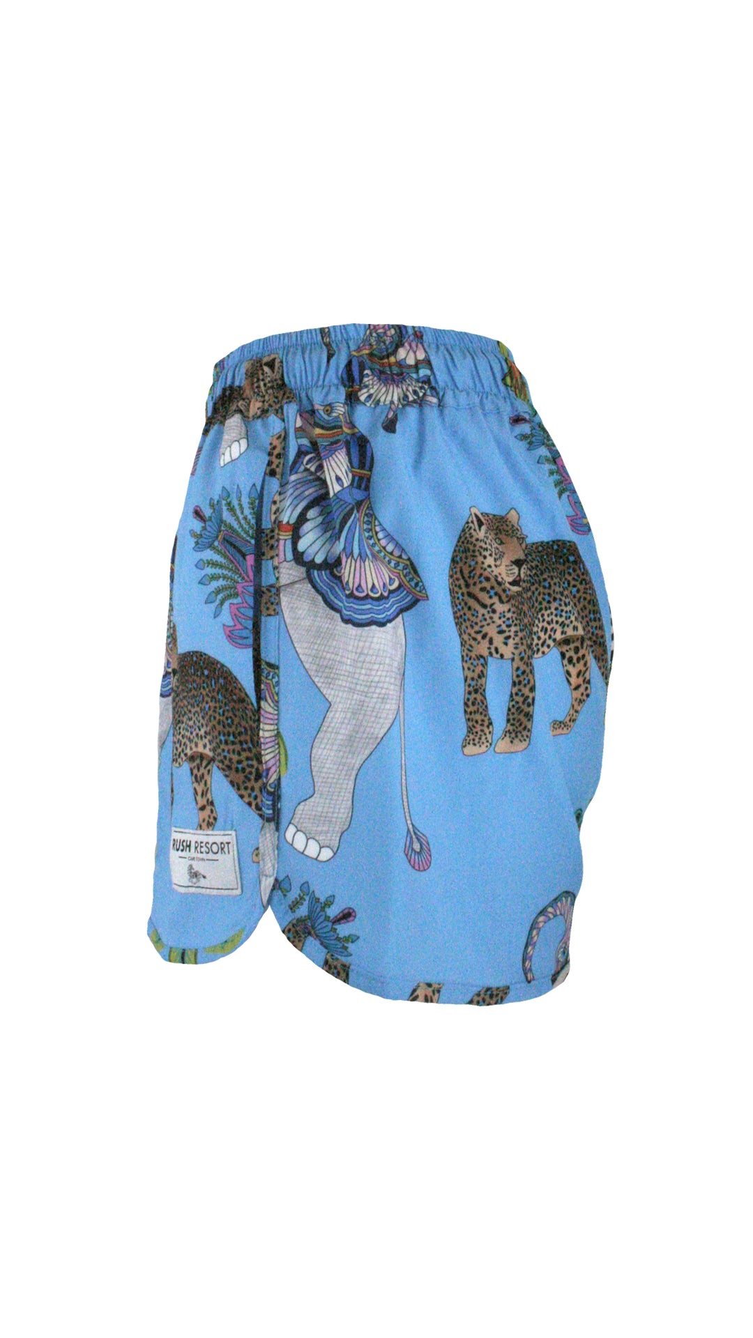 Lunch With Leopards Blue WaveRunner Shorts