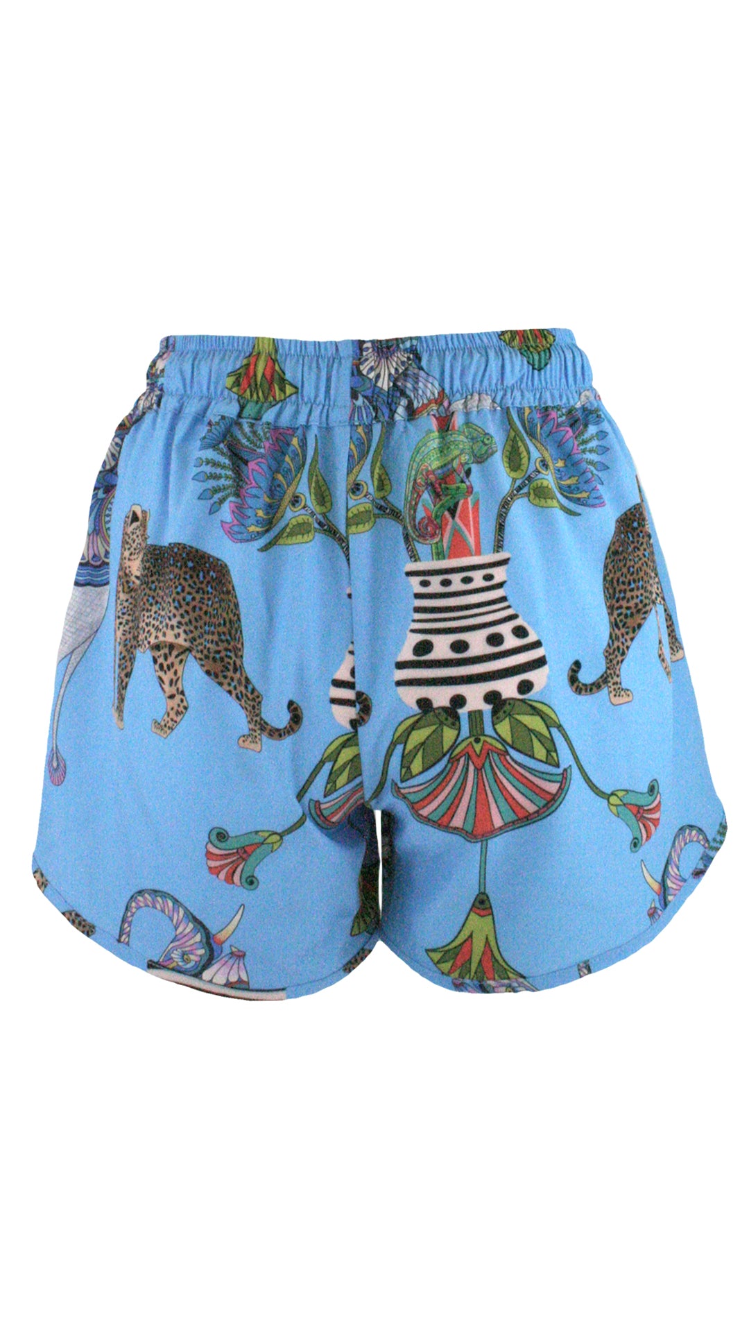 Lunch With Leopards Blue WaveRunner Shorts