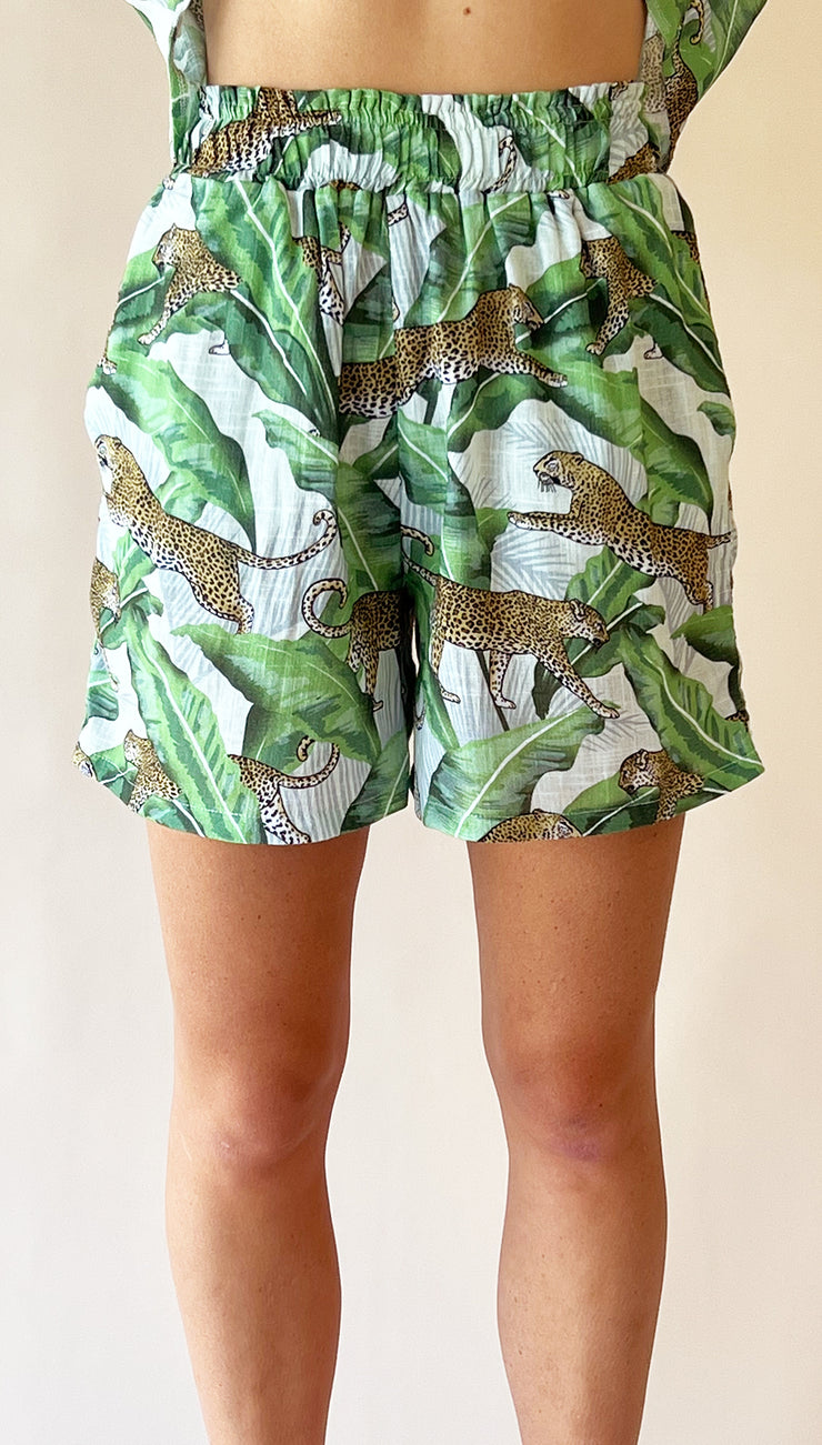 Leaping Leopard Amalfi Shorts